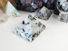 Load image into Gallery viewer, 2&quot; Rainbow Moonstone Flash Crystal Pyramid

