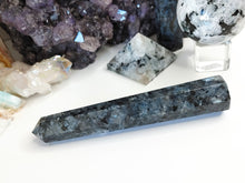 Load image into Gallery viewer, 5&quot; Larvikite Labradorite Flash Crystal Pillar Tower
