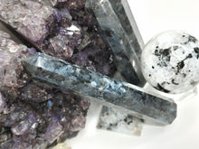 Load image into Gallery viewer, 5&quot; Larvikite Labradorite Flash Crystal Pillar Tower
