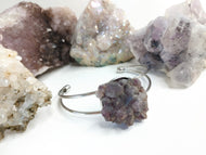 Thunder Bay Amethyst Crystal Stainless Steel Bracelet