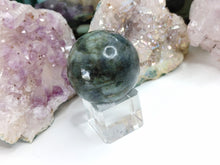 Load image into Gallery viewer, 1.5&quot; Mini Labradorite Flash Sphere with Stand
