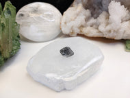 Tibetan Phantom Black Quartz Diamonds (2 pcs)