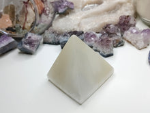 Load image into Gallery viewer, 2&quot; Selenite Crystal Pyramid
