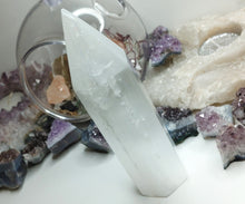 Load image into Gallery viewer, 5&quot; Selenite Crystal Tower Obelisk
