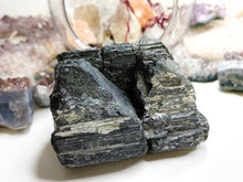 Load image into Gallery viewer, 3&quot; Black Tourmaline &amp; Mica Cluster
