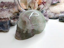 Load image into Gallery viewer, 2.5&quot; Rainbow Fluorite Crystal Skull
