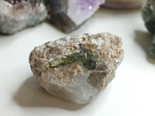 Load image into Gallery viewer, 1.5&quot; Green Tourmaline Crystal in Quartz Matrix

