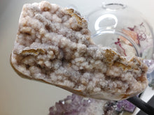 Load image into Gallery viewer, 6&quot; Druzy Pink Amethyst Crystal Cluster on Stand

