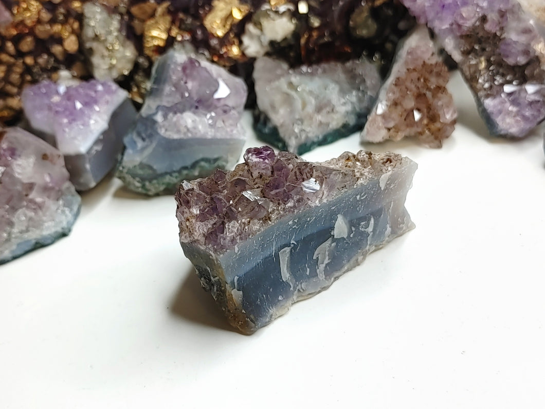 Amethyst & Blue Agate Crystal Cluster