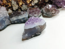 Load image into Gallery viewer, Amethyst &amp; Blue Agate Crystal Cluster
