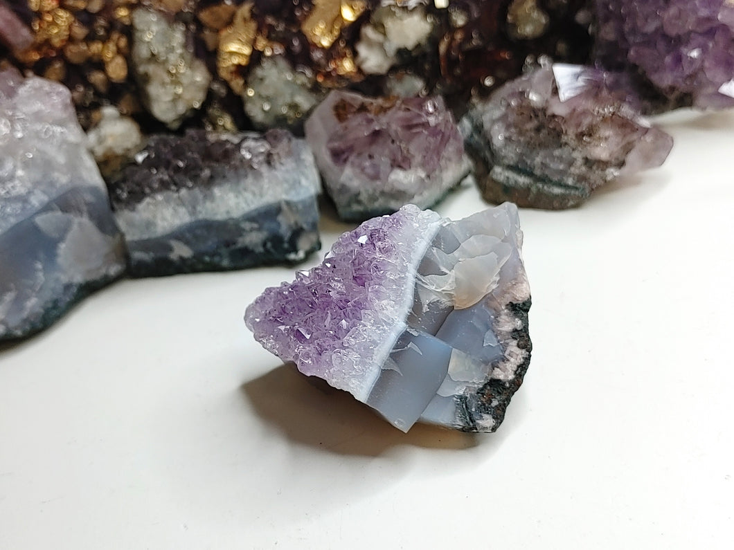 Amethyst & Blue Agate Crystal Cluster
