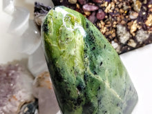 Load image into Gallery viewer, 4" Polished Green Nephrite Jade Crystal Freeform

