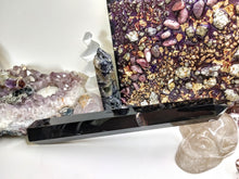 Load image into Gallery viewer, 8.5" Black Obsidian Crystal Pillar Tower
