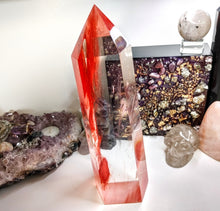 Load image into Gallery viewer, 9.5" Volcano Smelt Quartz Crystal Pillar Tower
