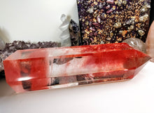 Load image into Gallery viewer, 9.5" Volcano Smelt Quartz Crystal Pillar Tower
