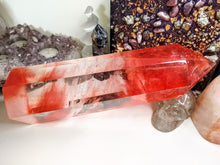Load image into Gallery viewer, 9.5" Volcano Smelt Quartz Crystal Pillar Tower
