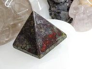 Dragon Blood Jasper Stone Pyramid