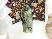 Load image into Gallery viewer, 2.5&quot; Epidote in Prehnite Crystal Pillar Tower
