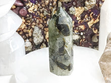 Load image into Gallery viewer, 2.5&quot; Epidote in Prehnite Crystal Pillar Tower

