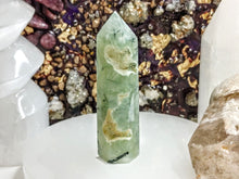Load image into Gallery viewer, 2.5&quot; Epidote in Prehnite Crystal Pillar Tower
