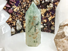 Load image into Gallery viewer, 2.5&quot; Epidote in Prehnite Crystal Pillar Tower
