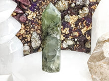 Load image into Gallery viewer, 2.5&quot; Epidote in Prehnite Crystal Pillar Tower

