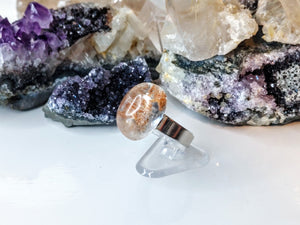 Lodolite Garden Quartz Crystal Ring
