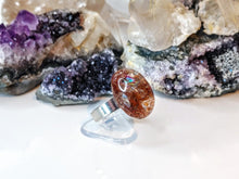 Load image into Gallery viewer, Rainbow Lodolite Garden Quartz Crystal Ring
