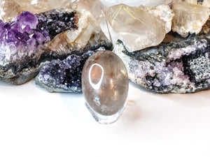 Rutilated Smokey Quartz Crystal Ring