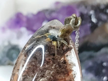 Load image into Gallery viewer, Rutilated Garden Quartz Lodolite Crystal Necklace

