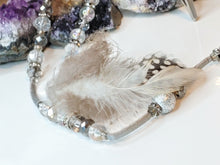 Load image into Gallery viewer, Handmade Beaded Druzy Quartz Crystal Accessory Clip
