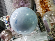 Load image into Gallery viewer, Rainbow Celestite Crystal Sphere with Stand

