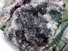 Load image into Gallery viewer, 4&quot; Rare Druzy Amethyst &amp; Stalactite Crystal
