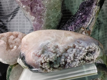 Load image into Gallery viewer, 8&quot; Druzy Botryoidal Pink Amethyst Crystal Cluster

