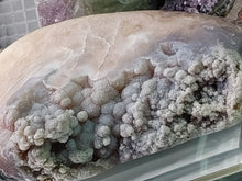 Load image into Gallery viewer, 8&quot; Druzy Botryoidal Pink Amethyst Crystal Cluster
