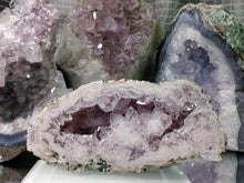 Load image into Gallery viewer, 7&quot; Pink Amethyst &amp; Agate Crystal Cluster (double sided)
