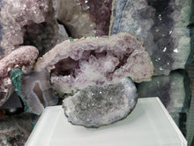 Load image into Gallery viewer, 3&quot; Clear Amethyst &amp; Goethite Crystal Cluster
