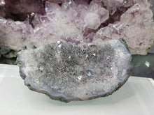 Load image into Gallery viewer, 3&quot; Clear Amethyst &amp; Goethite Crystal Cluster
