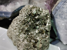 Load image into Gallery viewer, 3.5" Peru Pyrite Crystal Cluster

