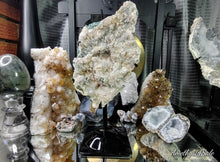 Load image into Gallery viewer, 11.5&quot; Flower Amethyst Crystal Cluster on Stand
