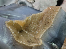 Load image into Gallery viewer, 6&quot; Rare Gold Druzy Amethyst &amp; Agate Crystal Cluster
