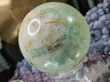 Load image into Gallery viewer, 3&quot; Green Fluorite Crystal Sphere with Stand
