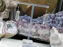 Load image into Gallery viewer, Clear Quartz Crystal Earrings (stand not Included)

