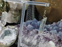 Load image into Gallery viewer, Clear Quartz Crystal Earrings (stand not Included)
