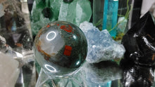 Load image into Gallery viewer, 2&quot; Seftonite Bloodstone Crystal Sphere with Stand
