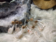 Selenite & Himalayan Salt in Led Jar Lights