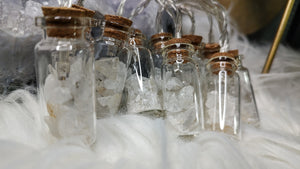 Clear Quartz Crystal in Led Jar Lights