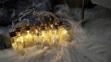 Load image into Gallery viewer, Clear Quartz Crystal in Led Jar Lights
