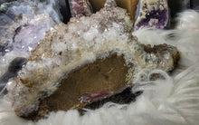 Load image into Gallery viewer, 9&quot; Brazil Goethite &amp; Amethyst Crystal Cluster
