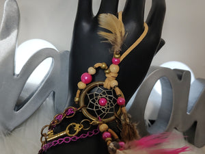 Handmade Adjustable Dreamcatcher Slave Bracelet